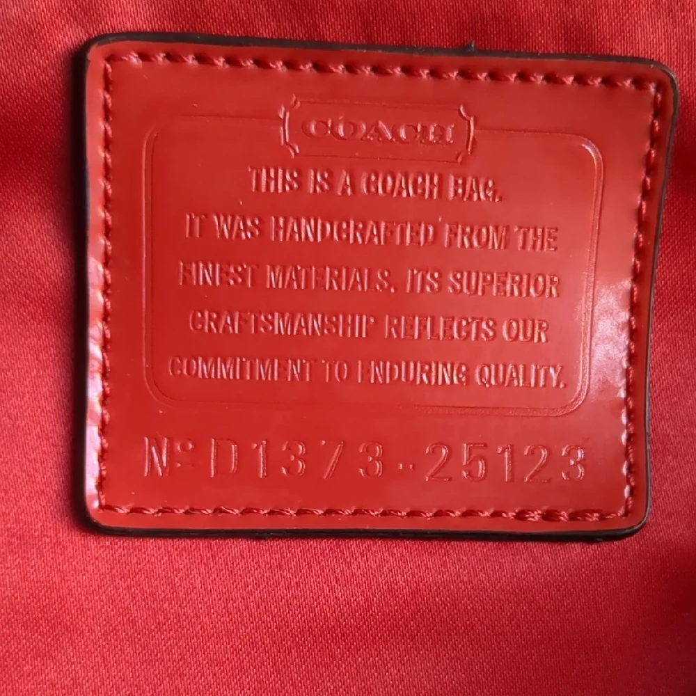 Coach Red and Black Floral Shoulder Bag - Picture 8 of 8